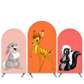 Aperturee Cartoon Film Theme Little Animals Birthday Arch Backdrop Kit